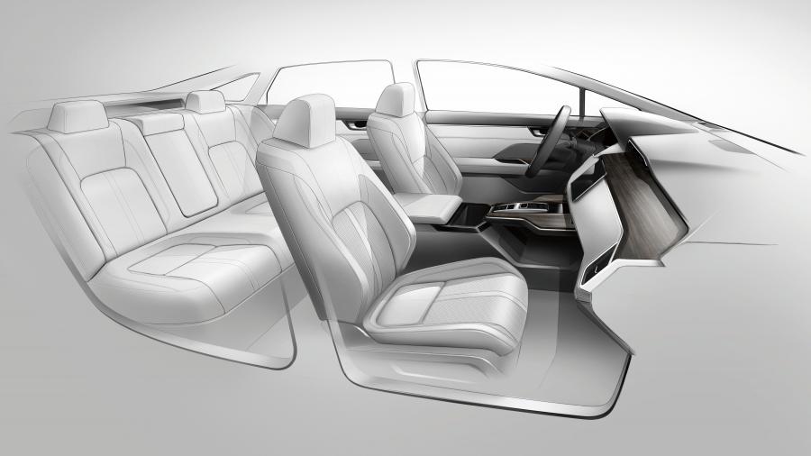 Эскиз Honda Clarity Fuel Cell 2019 года  (NA) (фото 46 из 50)